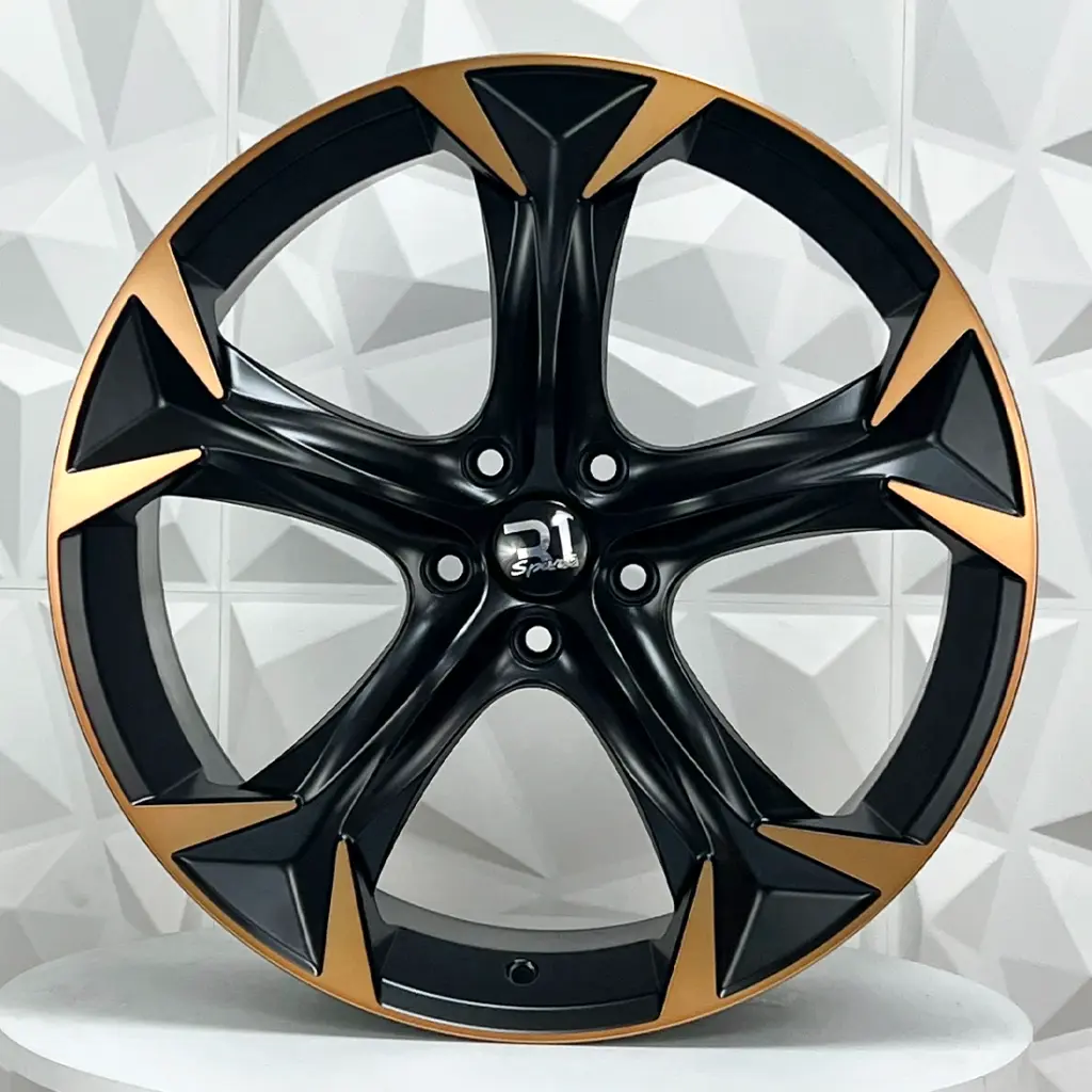 RIN 18X8 5-112 R1 SPORT CPR02 SATIN BLACK MF+COPPER ET40 CB57.1