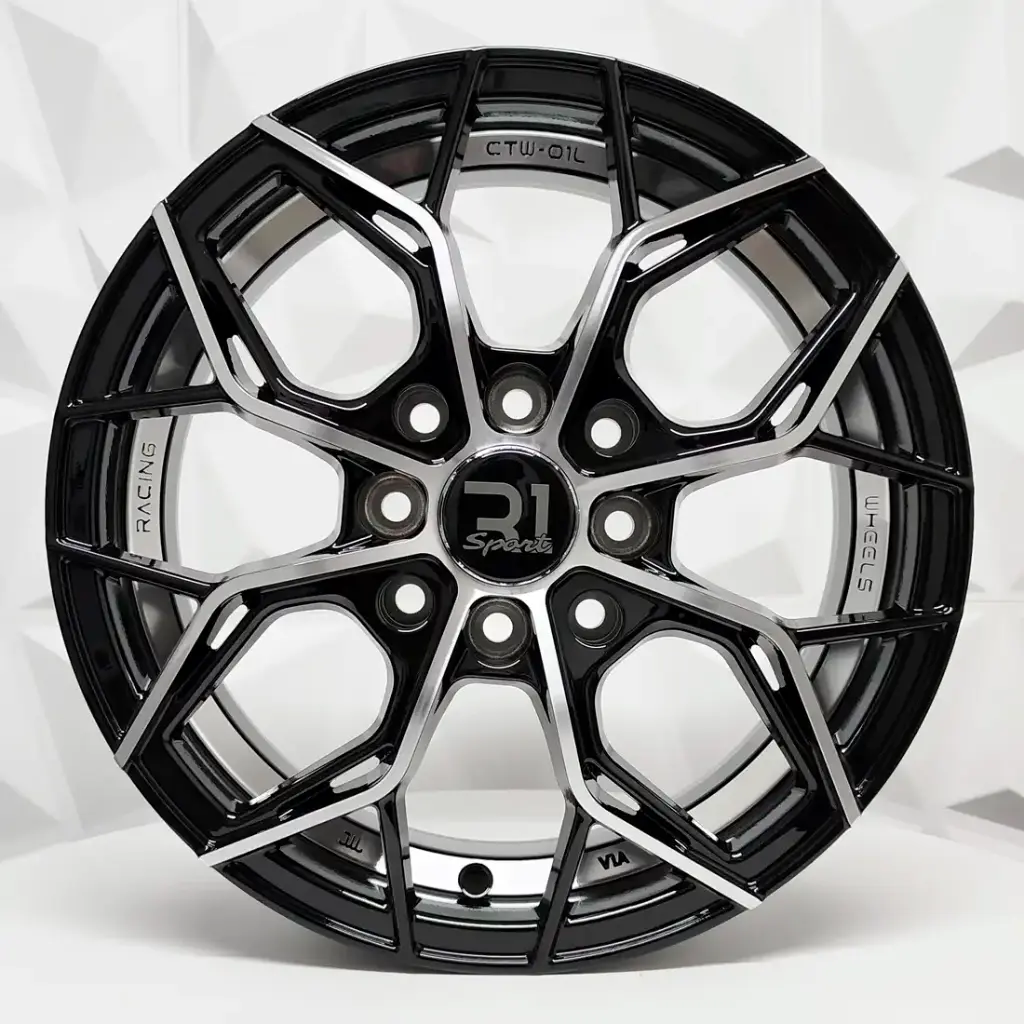 RIN 14X5.5 4-100/114.3 R1 SPORT RGW07 MACHINE BLACK+UNDERCUT ET38 CB73.1 