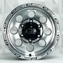 RIN 14X6 6-139.7 R1 SPORT 865 BLACK MACHINE FACE MACHINE LIP ET0 CB108.2